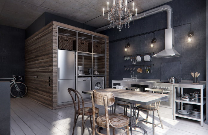 Muebles de estudio de estilo industrial