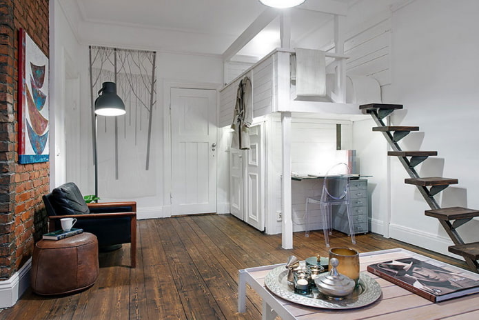acabado de estudio en estilo industrial