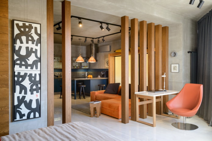 diseño de estudio en estilo industrial