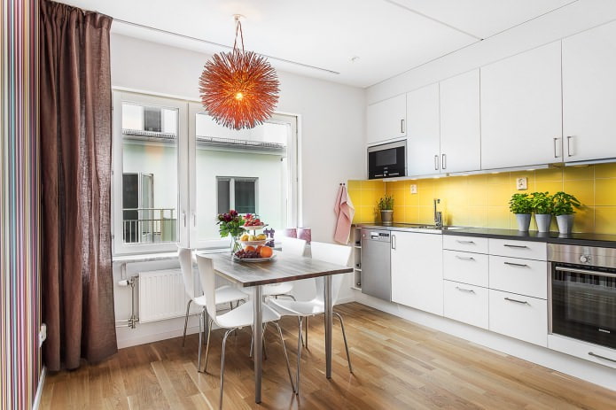 Laminado en el interior de la cocina