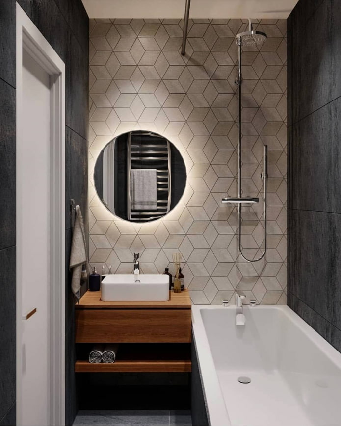 unión de azulejos de diferentes formas