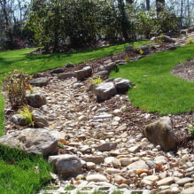 ¿Cómo decorar un arroyo seco en un sitio?-4