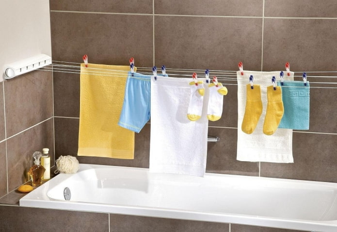 secado sobre la bañera