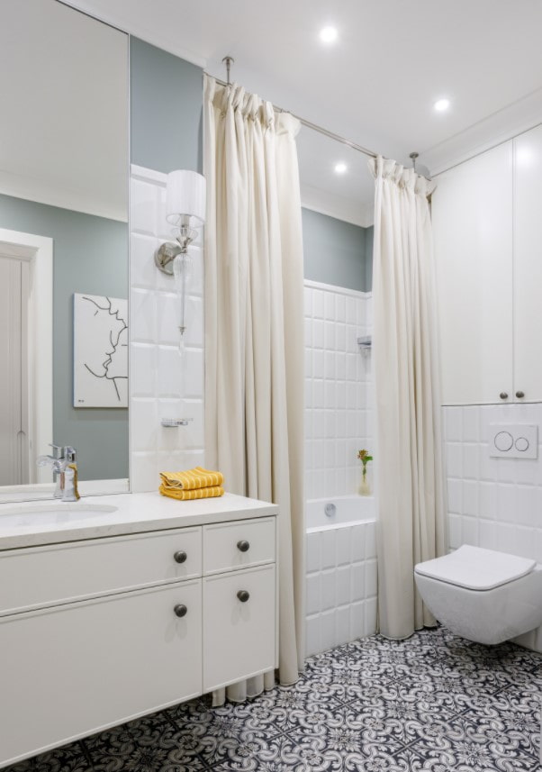 Baño escandinavo moderno