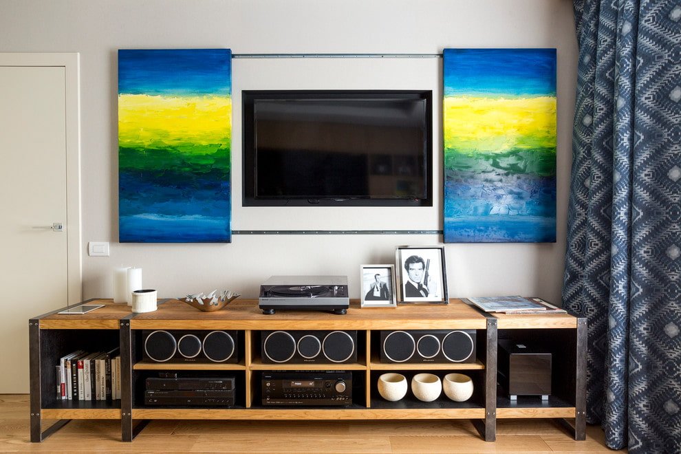 TV en la pared