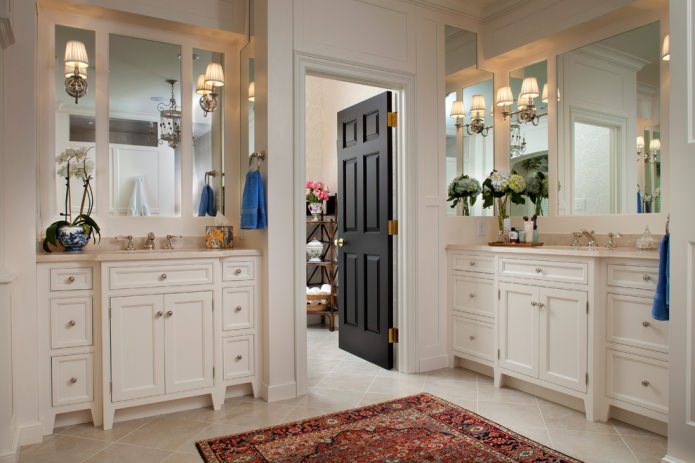 interior de baño clásico