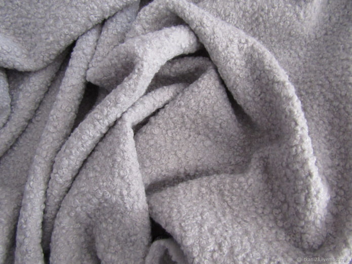 textura de tela bouclé