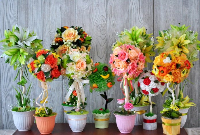 Topiarios de flores