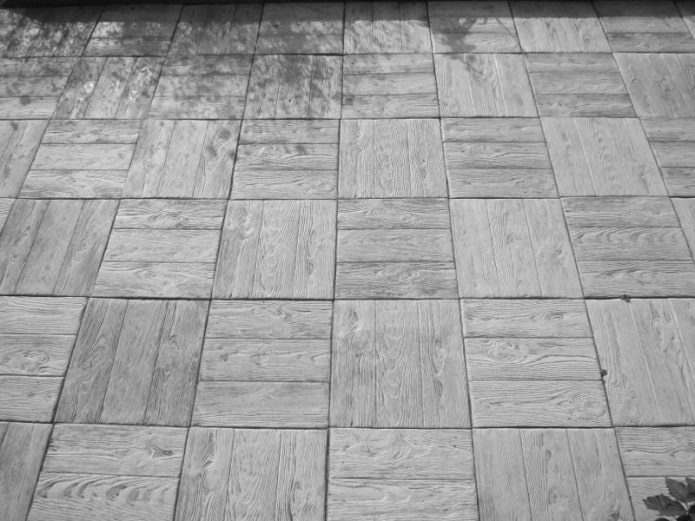 azulejos de acera con textura de tablón