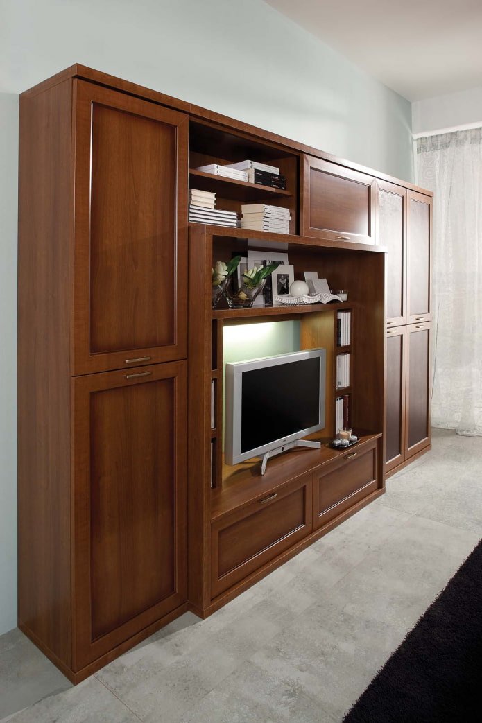 mueble de pared moderno para la sala de estar