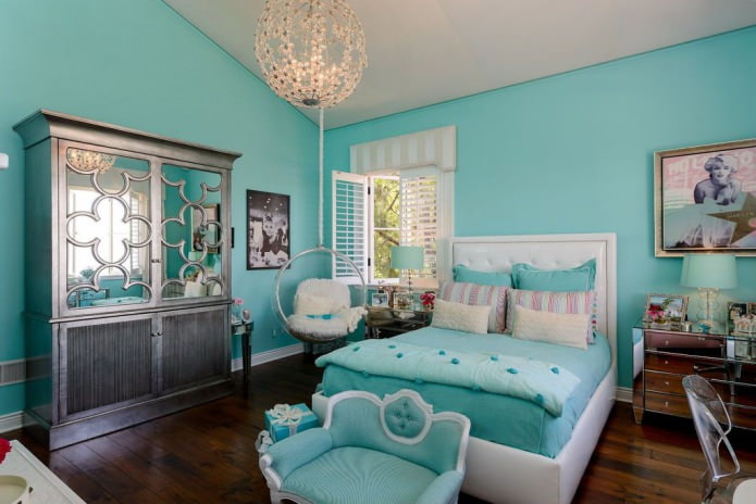 Color Tiffany en el interior