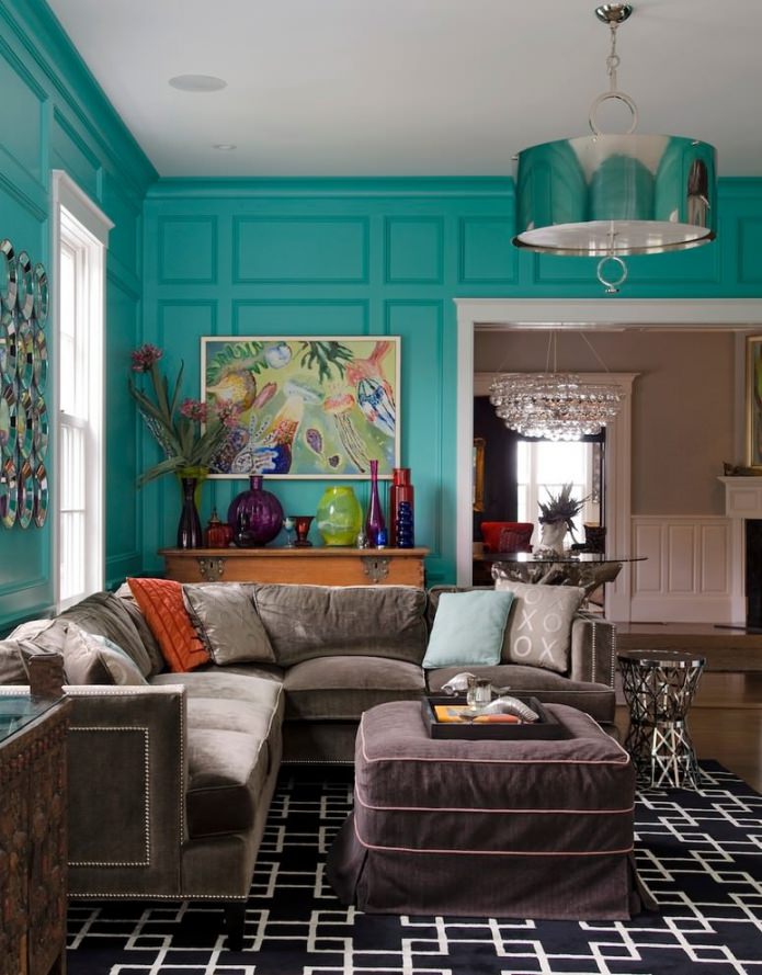 Color Tiffany en el interior 