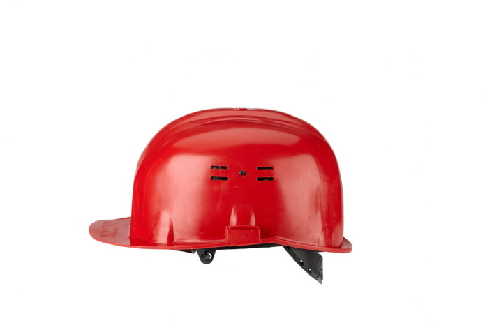 casco rojo