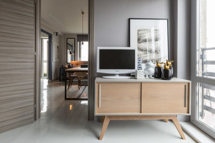 Mueble de TV en el interior