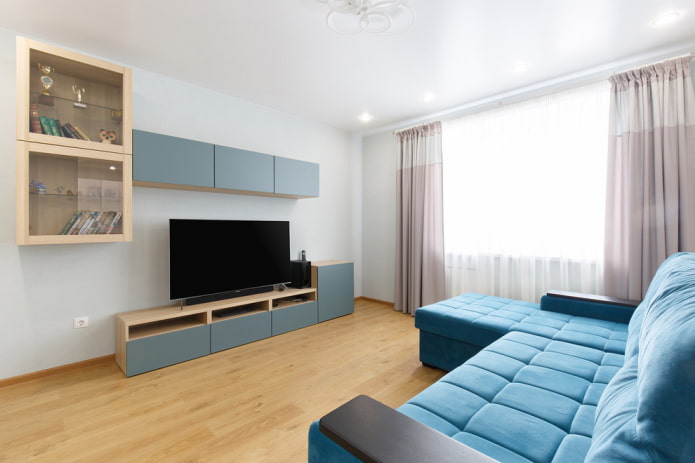 Mueble para TV en un interior de estilo moderno
