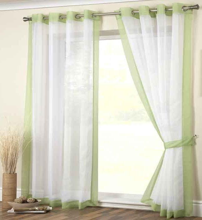 cortinas con ojales y ribete