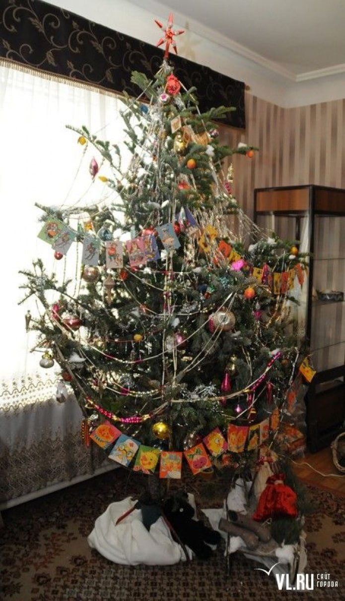 Árbol de Navidad de estilo retro