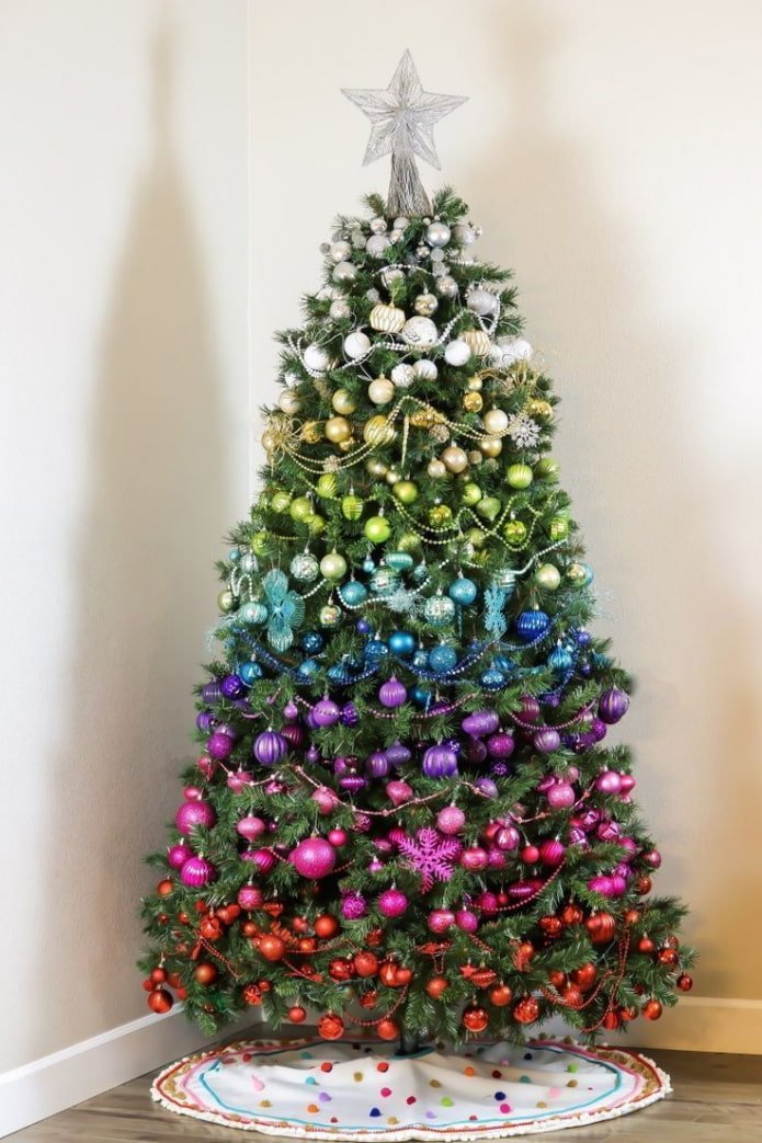 Árbol de Navidad multicolor