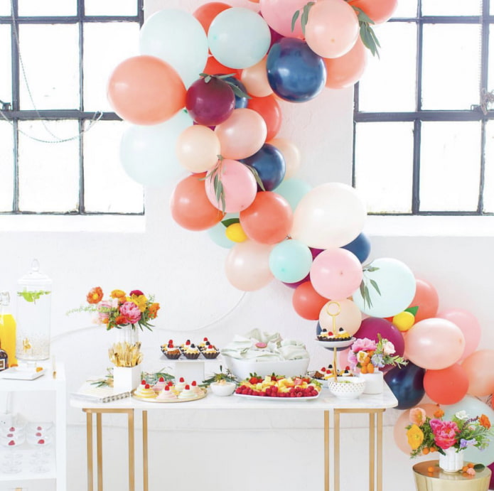 Globos multicolores