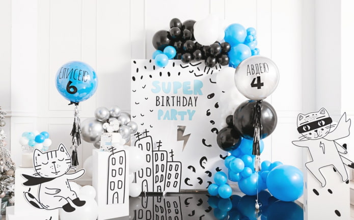 Zona de fotos para cumpleaños