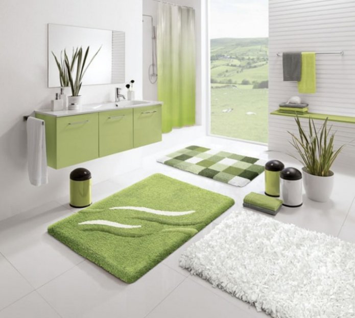 alfombra verde
