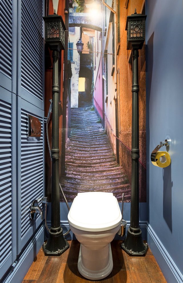 Fotomural en el baño