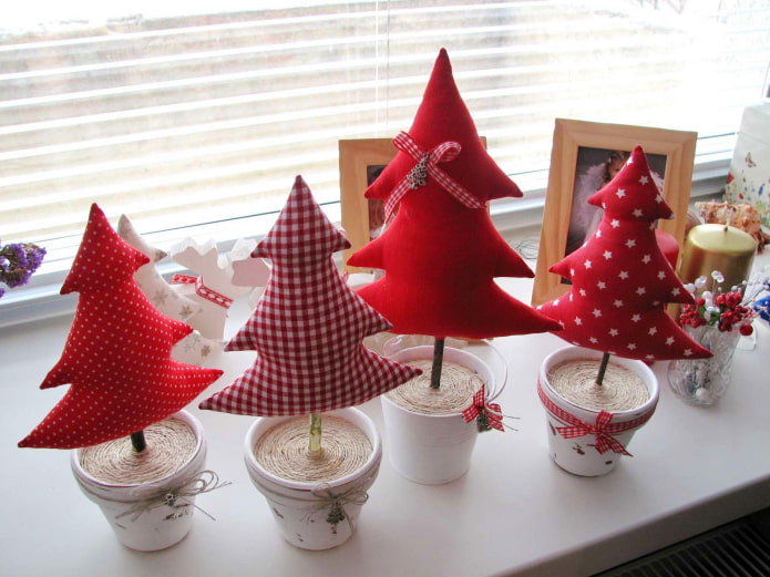 Árboles de Navidad de tela