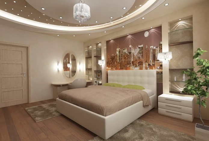 Iluminación puntual en el dormitorio