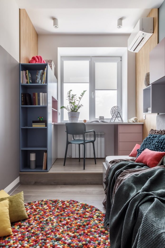 podio en la habitación infantil