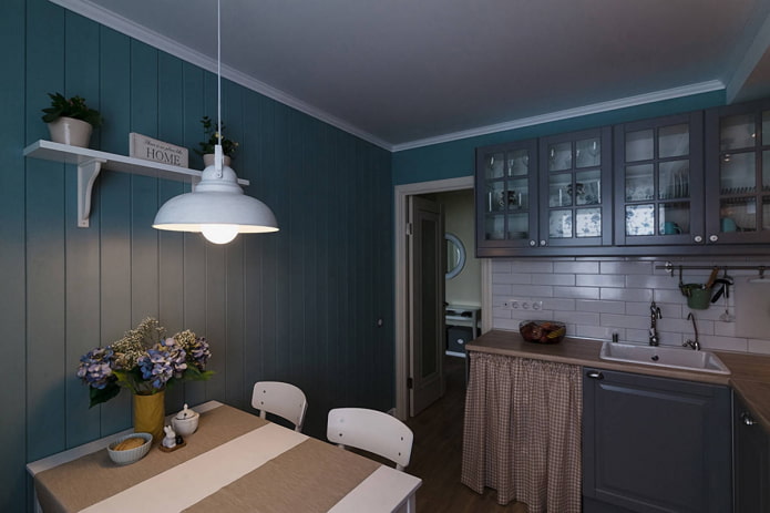 decoración de pared de cocina de madera