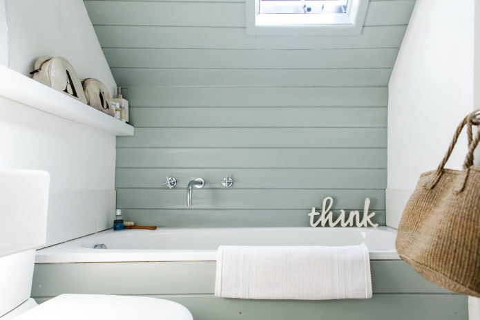 acabado de baño de madera