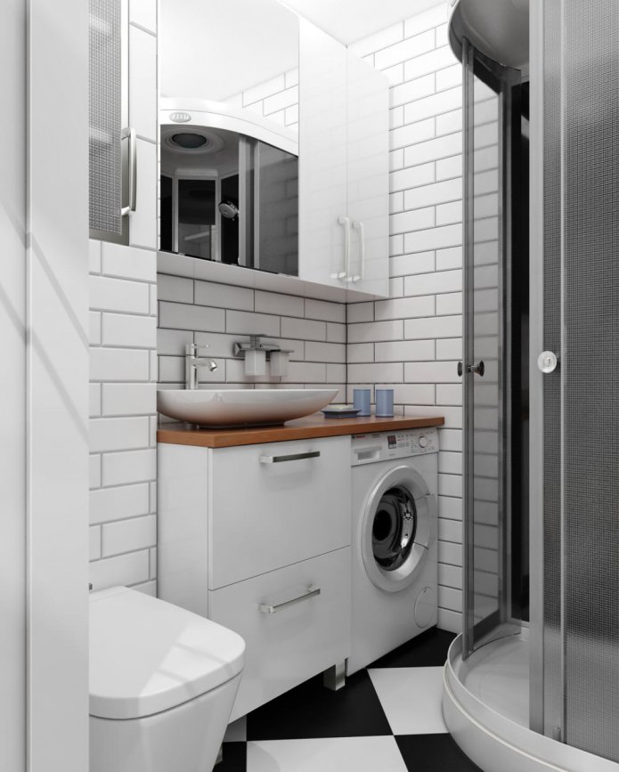 baño combinado con ducha