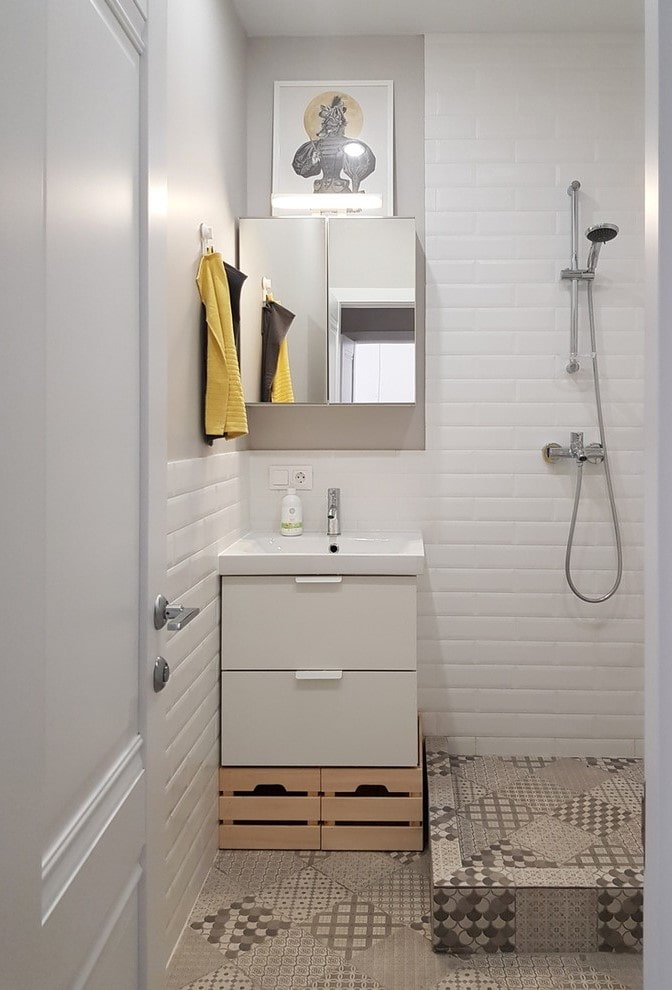 mueble de baño compacto con lavabo