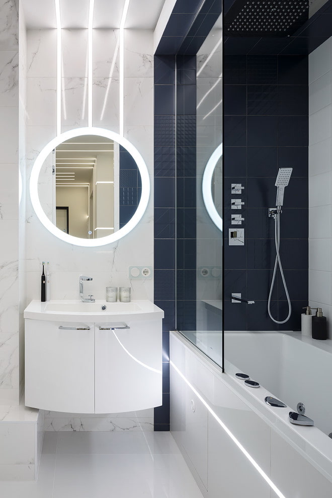 baño de estilo de alta tecnología