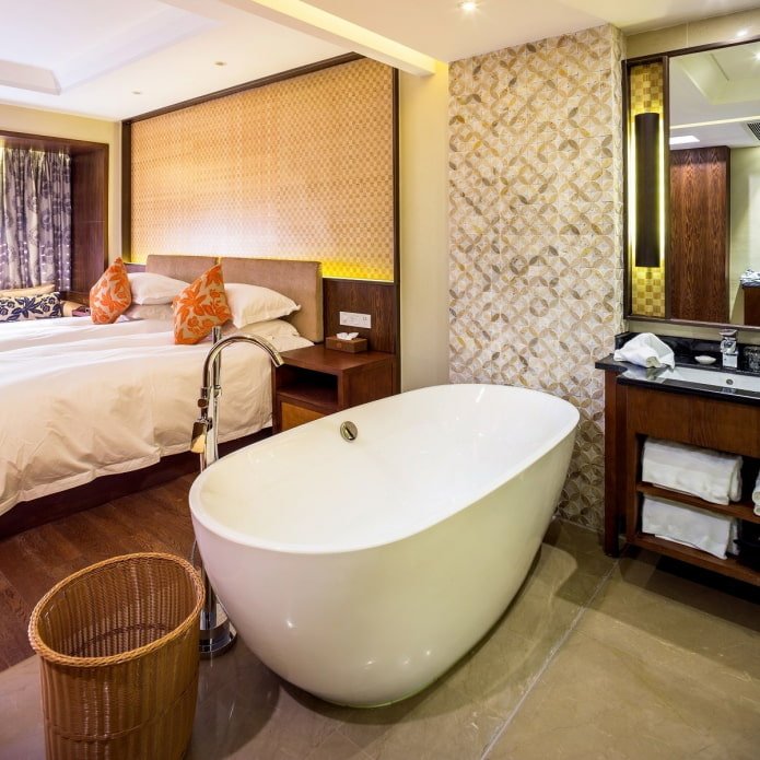 Baño combinado con el dormitorio