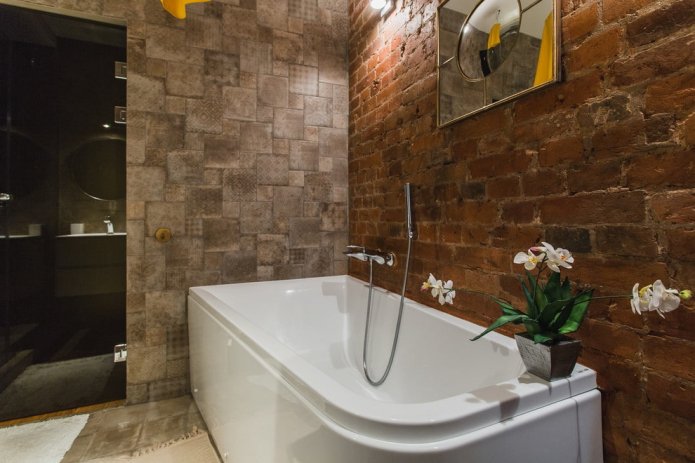 baño estilo loft
