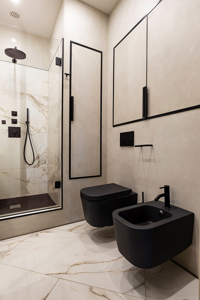 fontanería en el baño de estilo minimalista