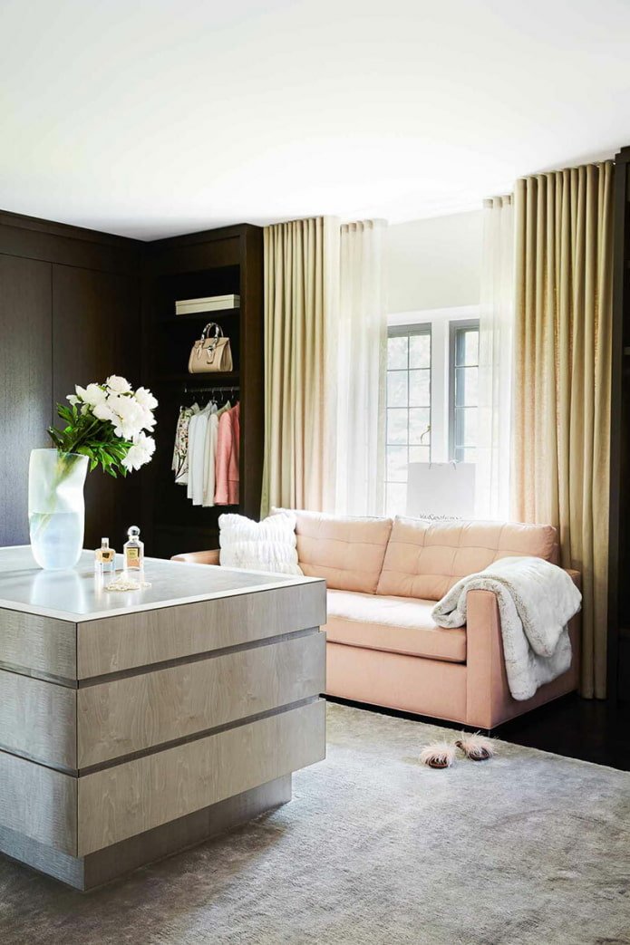 combinación wengué y beige