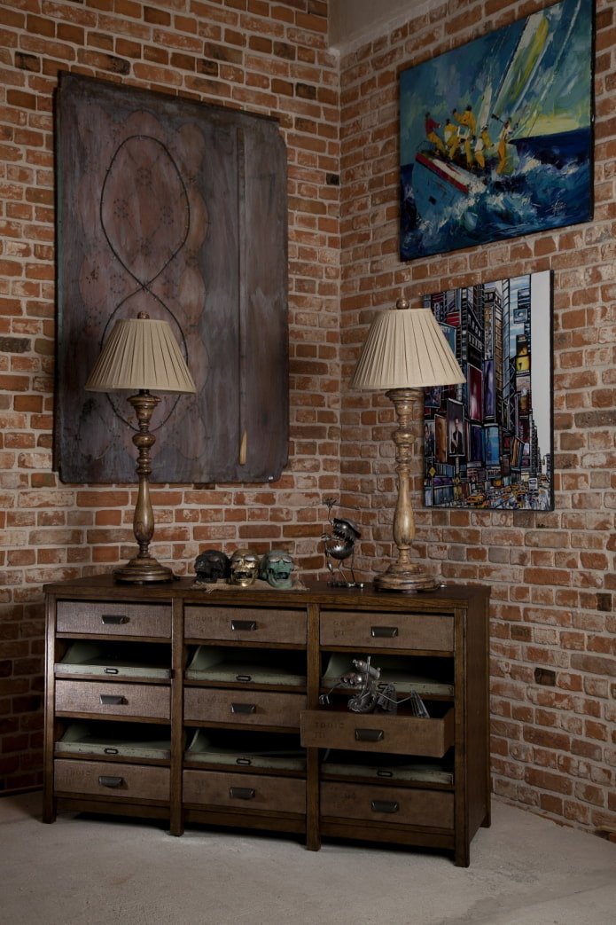 wengué en estilo loft