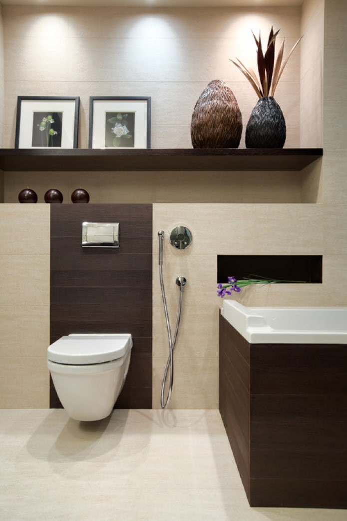 wengué en el baño