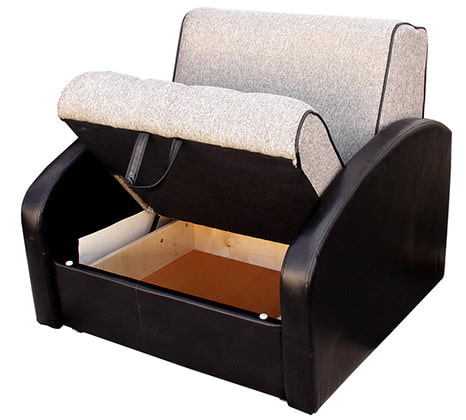 Silla-cama con mecanismo de acordeón