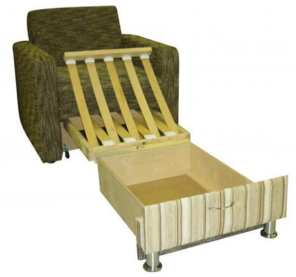 Silla cama con mecanismo desplegable