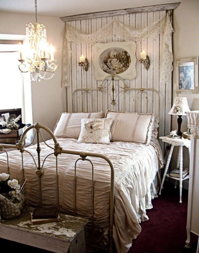 cama de hierro forjado vintage