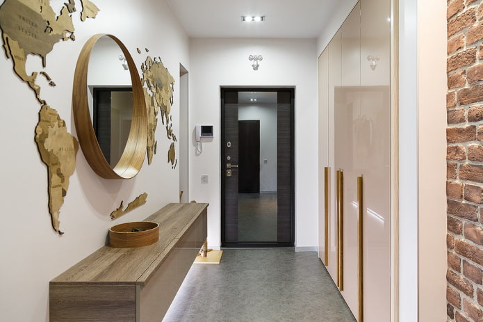 modelo de puerta de entrada en un estilo moderno
