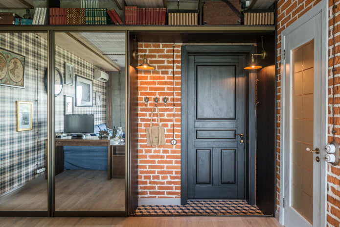 modelo de puerta de entrada en estilo loft