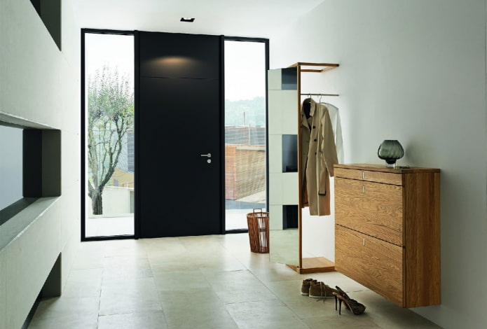 Modelo de puerta de entrada en estilo minimalista