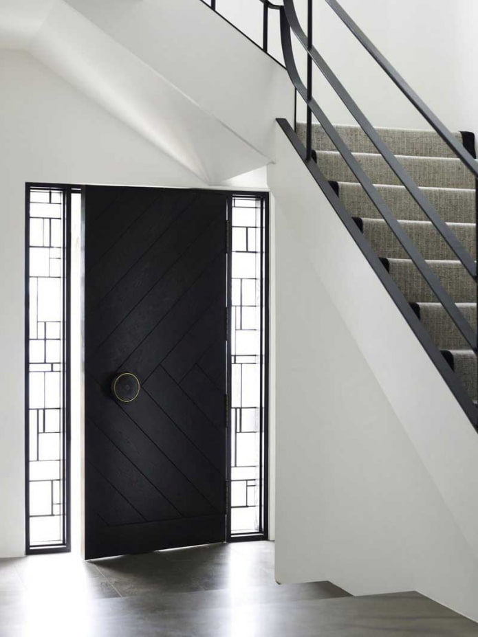 modelo de puerta de entrada de estilo minimalista