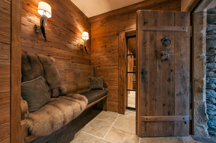 modelo de puerta de entrada estilo chalet
