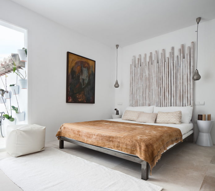 Cabecero de cama de bambú