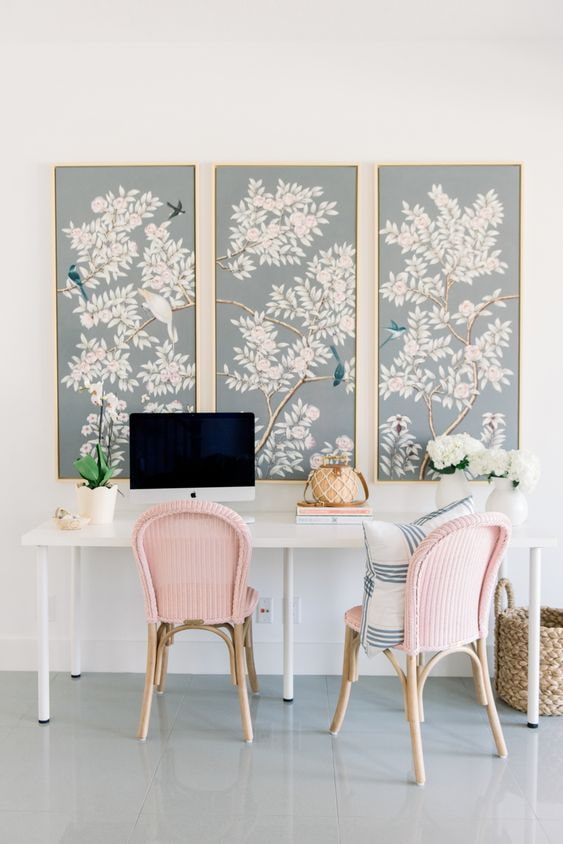 Tríptico de papel pintado